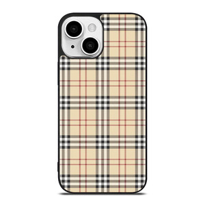 CREAM TARTAN PATTERN iPhone 13 Mini Case Cover