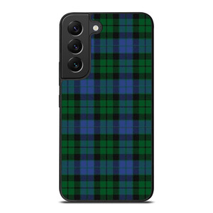GREEN BLUE TARTAN PLAID PATTERN Samsung Galaxy S22 Plus Case Cover
