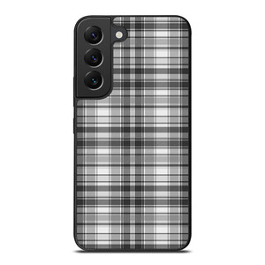 GREY CHECK FABRIC TEXTURES Samsung Galaxy S22 Plus Case Cover