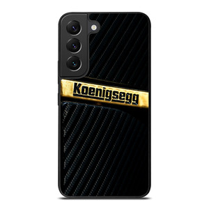 KOENIGSEGG GOLD BLACK CARBON Samsung Galaxy S22 Plus Case Cover