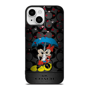 COACH NEW YORK MICKEY MINNIE MOUSE UMBRELLA iPhone 13 Mini Case Cover