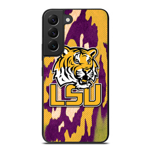 LSU TIGERS FOOTBALL HALFTONE Samsung Galaxy S22 Plus Case Cover