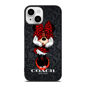 COACH MINNIE MOUSE CARTOON iPhone 13 Mini Case Cover COACH MINNIE MOUSE CARTOON iPhone 13 Mini Case Cover