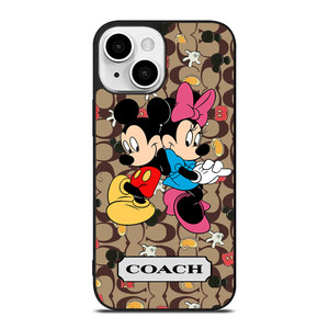 COACH MICKEY MINNIE MOUSE LOVE iPhone 13 Mini Case Cover