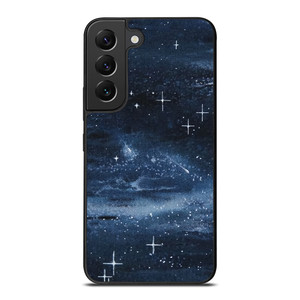 NAVY BLUE STAR FABRIC TEXTURE Samsung Galaxy S22 Plus Case Cover NAVY BLUE STAR FABRIC TEXTURE Samsung Galaxy S22 Plus Case Cover
