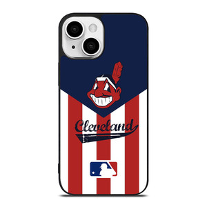CLEVELAND INDIANS STRIPE LOGO iPhone 13 Mini Case Cover