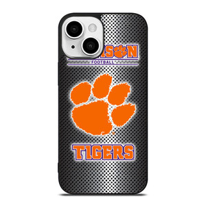 CLEMSON TIGERS METAL LOGO iPhone 13 Mini Case Cover