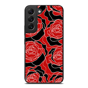 ROSE RED AND BLACK PATTERN Samsung Galaxy S22 Plus Case Cover ROSE RED AND BLACK PATTERN Samsung Galaxy S22 Plus Case Cover