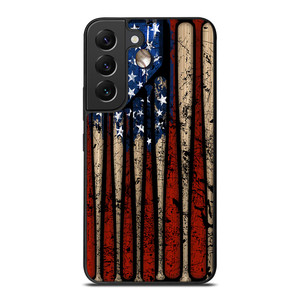 USA FLAG AMERICAN BASEBALL Samsung Galaxy S22 Plus Case Cover