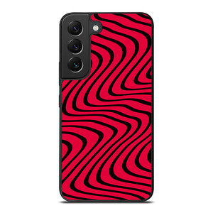 WAVY RED PATTERN Samsung Galaxy S22 Plus Case Cover