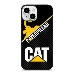 CAT CATERPILLAR LOGO CARBON iPhone 13 Mini Case Cover CAT CATERPILLAR LOGO CARBON iPhone 13 Mini Case Cover