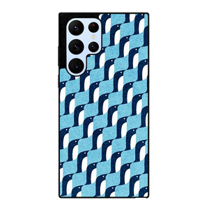 BLUE PENGUINS PATTERN Samsung Galaxy S22 Ultra Case Cover BLUE PENGUINS PATTERN Samsung Galaxy S22 Ultra Case Cover