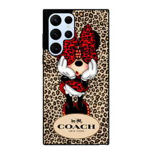 COACH MINNIE MOUSE LEOPARD Samsung Galaxy S22 Ultra Case Cover COACH MINNIE MOUSE LEOPARD Samsung Galaxy S22 Ultra Case Cover