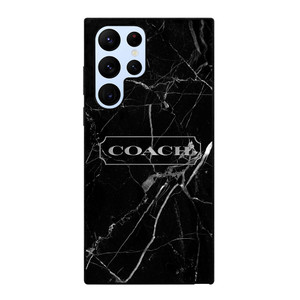 COACH NEW YORK SILVER MARBLE Samsung Galaxy S22 Ultra Case Cover