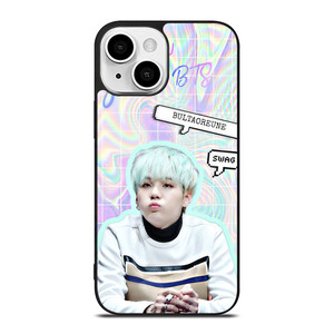 BTS SUGA CUTE iPhone 13 Mini Case Cover BTS SUGA CUTE iPhone 13 Mini Case Cover