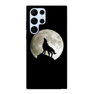 FULL MOON WOLF SILHOUETTE Samsung Galaxy S22 Ultra Case Cover FULL MOON WOLF SILHOUETTE Samsung Galaxy S22 Ultra Case Cover