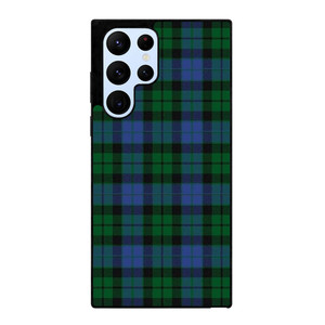 GREEN BLUE TARTAN PLAID PATTERN Samsung Galaxy S22 Ultra Case Cover