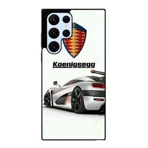 KOENIGSEGG WHITE CAR LOGO Samsung Galaxy S22 Ultra Case Cover