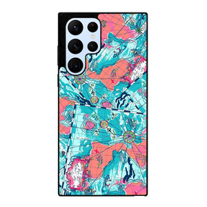 LILLY PULITZER MAP PATTERN Samsung Galaxy S22 Ultra Case Cover LILLY PULITZER MAP PATTERN Samsung Galaxy S22 Ultra Case Cover
