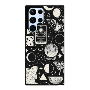 LUNAR PATTERN BLACK WHITE Samsung Galaxy S22 Ultra Case Cover