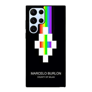 MARCELO BURLON MILAN RAINBOW LOGO Samsung Galaxy S22 Ultra Case Cover