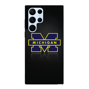 MICHIGAN WOLVERINES METAL LOGO Samsung Galaxy S22 Ultra Case Cover