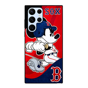 MICKEY MOUSE BOSTON RED SOX Samsung Galaxy S22 Ultra Case Cover