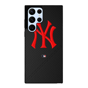 NEW YORK YANKEES STITCHING LEATHER Samsung Galaxy S22 Ultra Case Cover