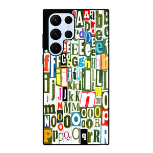 RETRO ALPHABET GREEN COLLAGE Samsung Galaxy S22 Ultra Case Cover RETRO ALPHABET GREEN COLLAGE Samsung Galaxy S22 Ultra Case Cover