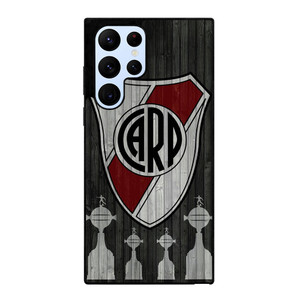 RIVER PLATE EL MAS GRANDE WOODEN LOGO Samsung Galaxy S22 Ultra Case Cover