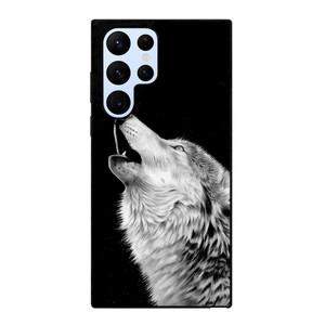 ROAR WHITE WOLF Samsung Galaxy S22 Ultra Case Cover ROAR WHITE WOLF Samsung Galaxy S22 Ultra Case Cover