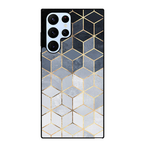 SOFT BLUE GRADIENT CUBES Samsung Galaxy S22 Ultra Case Cover