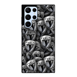 TESLA METAL LOGO COLLAGE Samsung Galaxy S22 Ultra Case Cover
