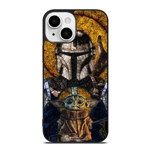 BABY YODA AND THE MANDALORIAN MOSAIC iPhone 13 Mini Case Cover BABY YODA AND THE MANDALORIAN MOSAIC iPhone 13 Mini Case Cover