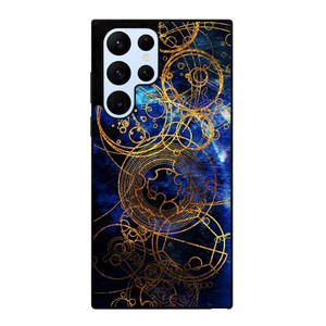 TIME LORD WRITING GOLD BLUE Samsung Galaxy S22 Ultra Case Cover