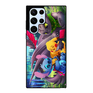 TOOTHLESS STITCH PIKACHU Samsung Galaxy S22 Ultra Case Cover