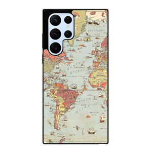 VINTAGE MAP Samsung Galaxy S22 Ultra Case Cover