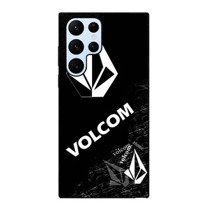 VOLCOM BLACK LOGO Samsung Galaxy S22 Ultra Case Cover