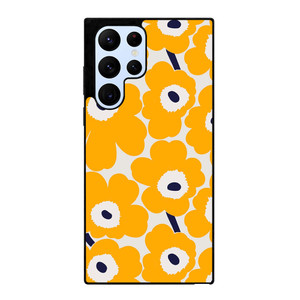 YELLOW RETRO FLORAL PATTERN Samsung Galaxy S22 Ultra Case Cover YELLOW RETRO FLORAL PATTERN Samsung Galaxy S22 Ultra Case Cover
