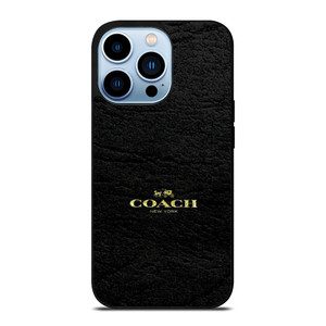 COACH LOGO TEXTURE BLACK iPhone 13 Pro Max Case Cover