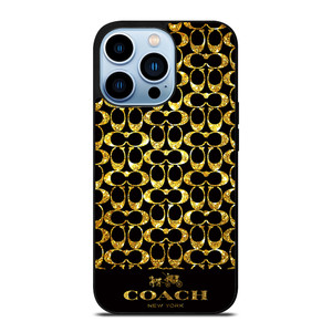 COACH NEW YORK GOLD iPhone 13 Pro Max Case Cover COACH NEW YORK GOLD iPhone 13 Pro Max Case Cover