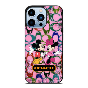 COACH PINK MICKEY MINNIE iPhone 13 Pro Max Case Cover COACH PINK MICKEY MINNIE iPhone 13 Pro Max Case Cover