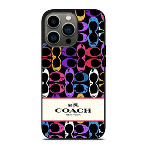 COACH NEW YORK PATTERN COLOR iPhone 13 Pro Case Cover