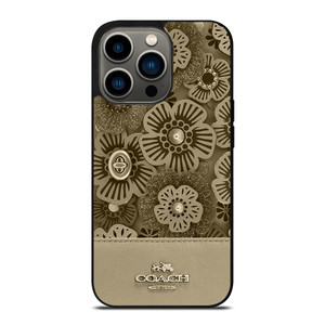 COACH NEW YORK TEA ROSE 2 iPhone 13 Pro Case Cover
