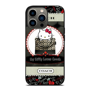 HELLO KITTY LOVES COACH iPhone 13 Pro Case Cover HELLO KITTY LOVES COACH iPhone 13 Pro Case Cover