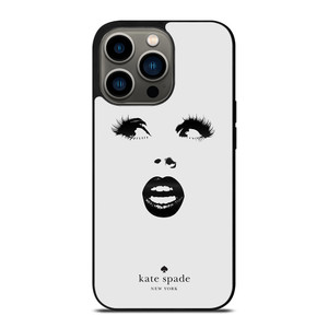 KATE SPADE BLACK WHITE FACE iPhone 13 Pro Case Cover