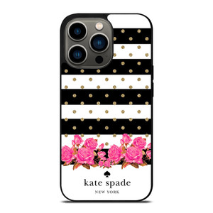 KATE SPADE NEW YORK FLORAL POLKADOTS iPhone 13 Pro Case Cover