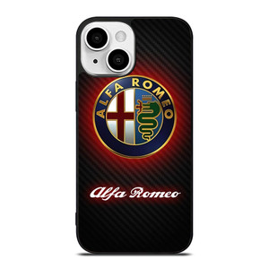 ALFA ROMEO RED CARBON LOGO iPhone 13 Mini Case Cover