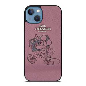 COACH NEW YORK PINK MICKEY MOUSE iPhone 13 Case Cover COACH NEW YORK PINK MICKEY MOUSE iPhone 13 Case Cover
