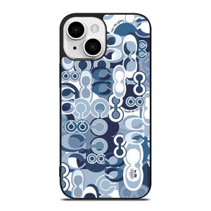 COACH NEW YORK BLUE iPhone 13 Mini Case Cover COACH NEW YORK BLUE iPhone 13 Mini Case Cover